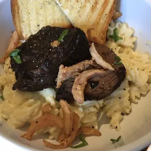 White Cheddar Pasta with Braised Beef Short Rib