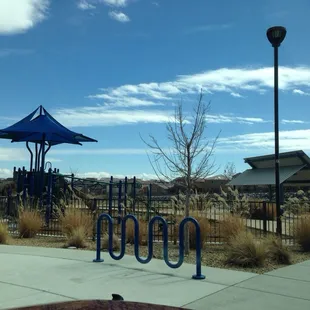 Great play equipment at the park