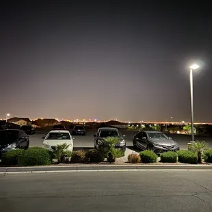 View from parking lot.