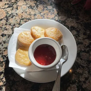Biscuits and Strawberry Jam