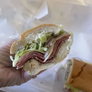 Italian sub minus ham.