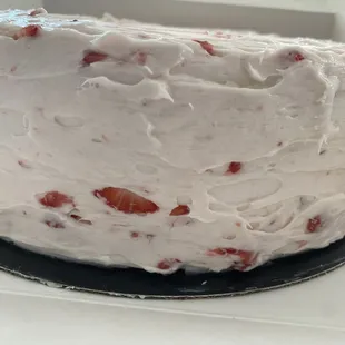 Gluten- free strawberry cake. Available in regular flour, gluten free flour and keto, dairy-free, vegan, sugar free &amp; vegan.