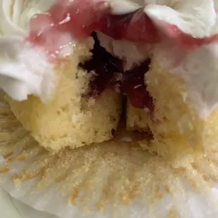 Gluten- free, dairy-free vanilla cupcake &amp; dairy- free buttercream.