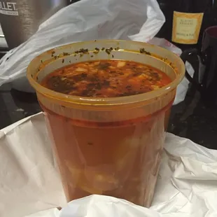 Menudo soup. The best thing I ordered!