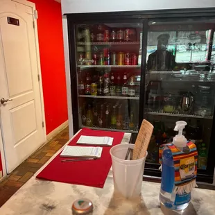 Plenty of beer and soda pop choices.