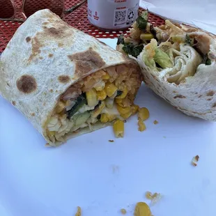 Vegi Burrito with Pablano