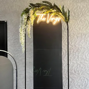 A nice blank wall we put our backdrop at.