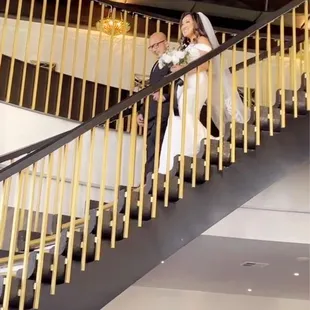 Walking down the aisle with my dad