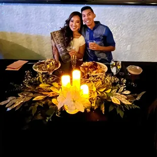 Tammie served bride and groom each a full plate of food and made sure we got to try our signature cocktail on our bar menu.