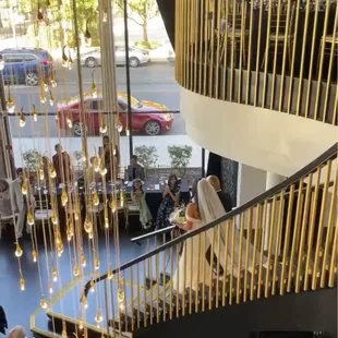 Walking down the aisle with my dad.