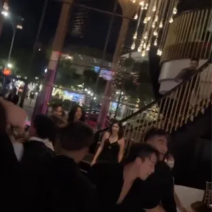 The whole venue sparkled at night.