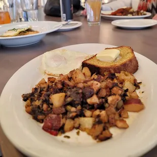 Porchetta Hash with Zucchini Bread