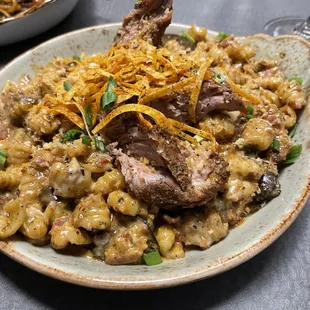Pork Gnocchi, pretty yummy, lots of spicy flavors.