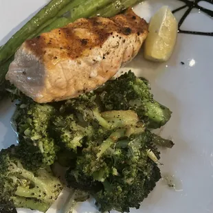 Balsamic Salmon. The broccoli was to die for!