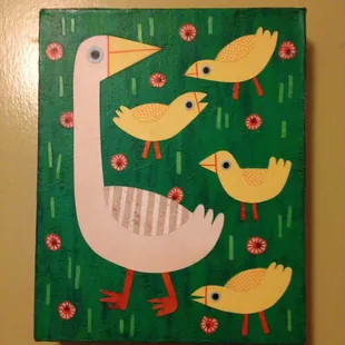 Venue has lots of original collages by the terrific Kate Endle (this one is now hanging in my kitchen!)