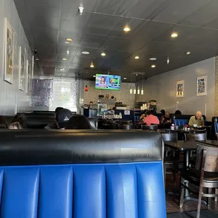 a view of the dining area