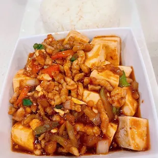 Mapo Tofu + rice set