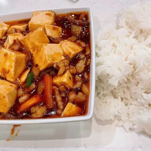 Mapo Tofu rice plate