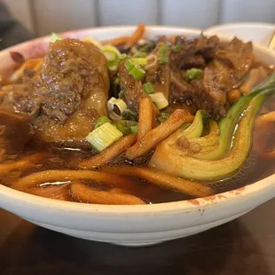 Braised Beef Brisket Thick Noodle Soup
