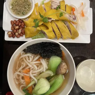 Hainan Chicken with Udon