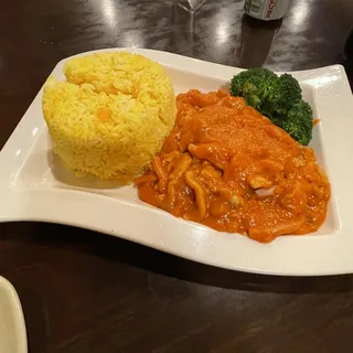 16. Stewed Ham, Chicken and Tomato