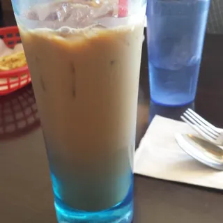 Iced Milk Tea with Grass Jelly