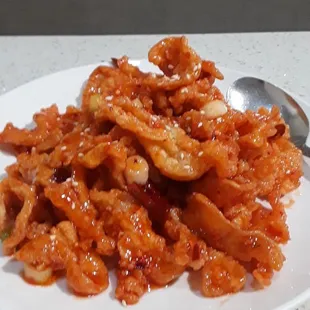 Orange chicken,  one of my favorites.