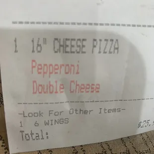 No double cheese