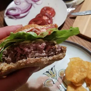Lamb burger...yes please, and thank you.