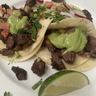 Steak Grilled Steak Open Face Tacos