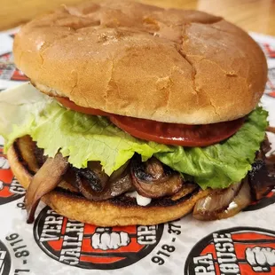 Mushroom Swiss Burger