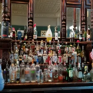 Beautifully well-stocked bar