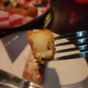 Mozzarella stick inside