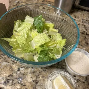 Sad caesar salad.