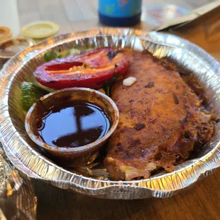 Birria Tacos: 3/5 
 While the tacos was actually good the consume was very thick.