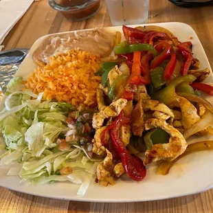 Lunch Chicken Fajitas