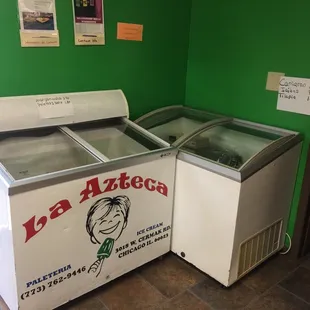 two ice cream machines