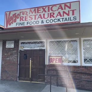 Entrance to restaurant