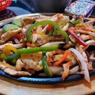 Lunch chicken fajitas