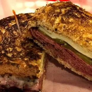 Pickle Pastrami Panini