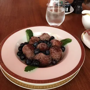 Homemade Blueberry Beignets