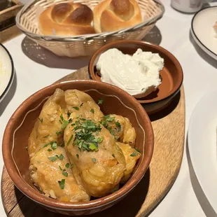 Stuffed Cabbage and Grape Leaves (delicious!!!)