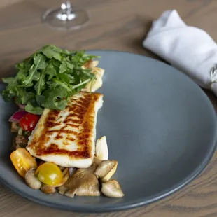 Seared local flounder