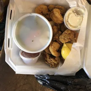 Half &amp; Half Platter with vegetables
