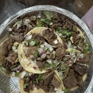 Carne Asada Soft Tacos