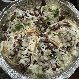 Carne Asada Soft Tacos with cheese