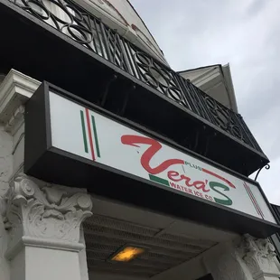 the front of a restaurant