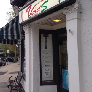 the front of a restaurant