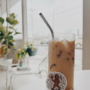 iced maple butter latte :)