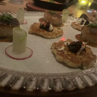 Seared Sea Scallops with Huitlacoche 'Caviar' *